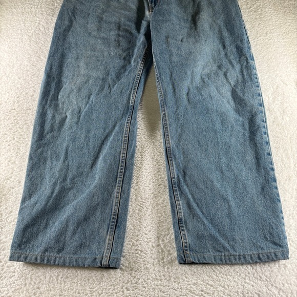 Gravel Gear Denim Blue Jeans Men's Size 42x29 Relaxed Fit Cotton Baggy Straight - Picture 3 of 10